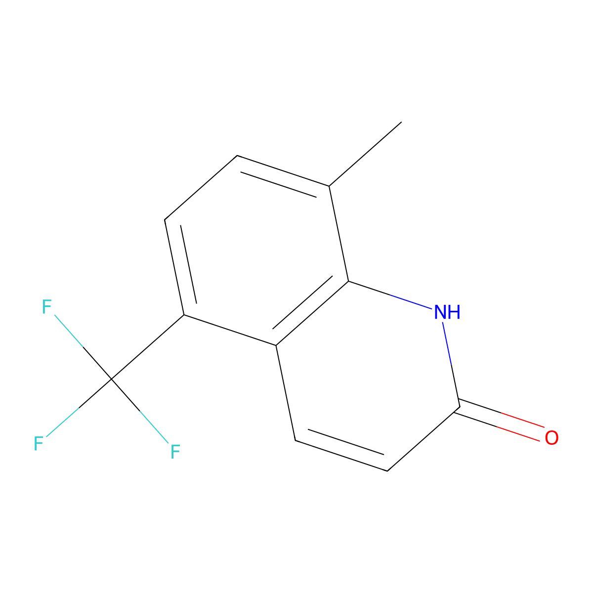 8-Methyl-5-(trifluoromethyl)quinolin-2(1H)-one molecular structure, CAS 2101658-61-9