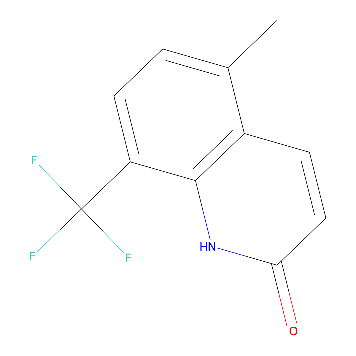 5-Methyl-8-(trifluoromethyl)quinolin-2(1H)-one molecular structure, CAS 2101658-63-1