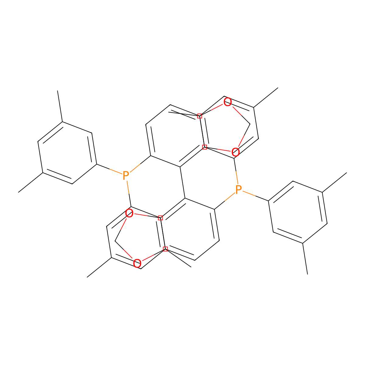 (S)-5,5'-Bis[di(3,5-xylyl)phosphino]-4,4'-bi-1,3-benzodioxole molecular structure, CAS 210169-57-6