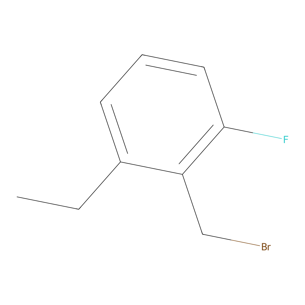 2-(Bromomethyl)-1-ethyl-3-fluorobenzene molecular structure, CAS 2101697-47-4