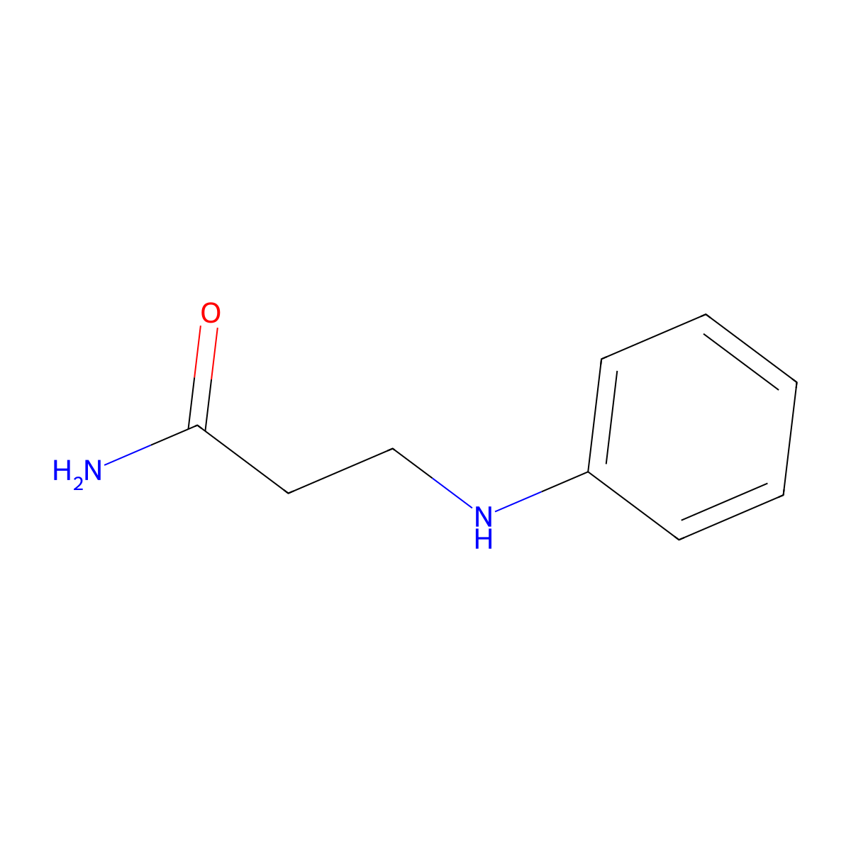 3-(Phenylamino)propanamide molecular structure, CAS 21017-47-0