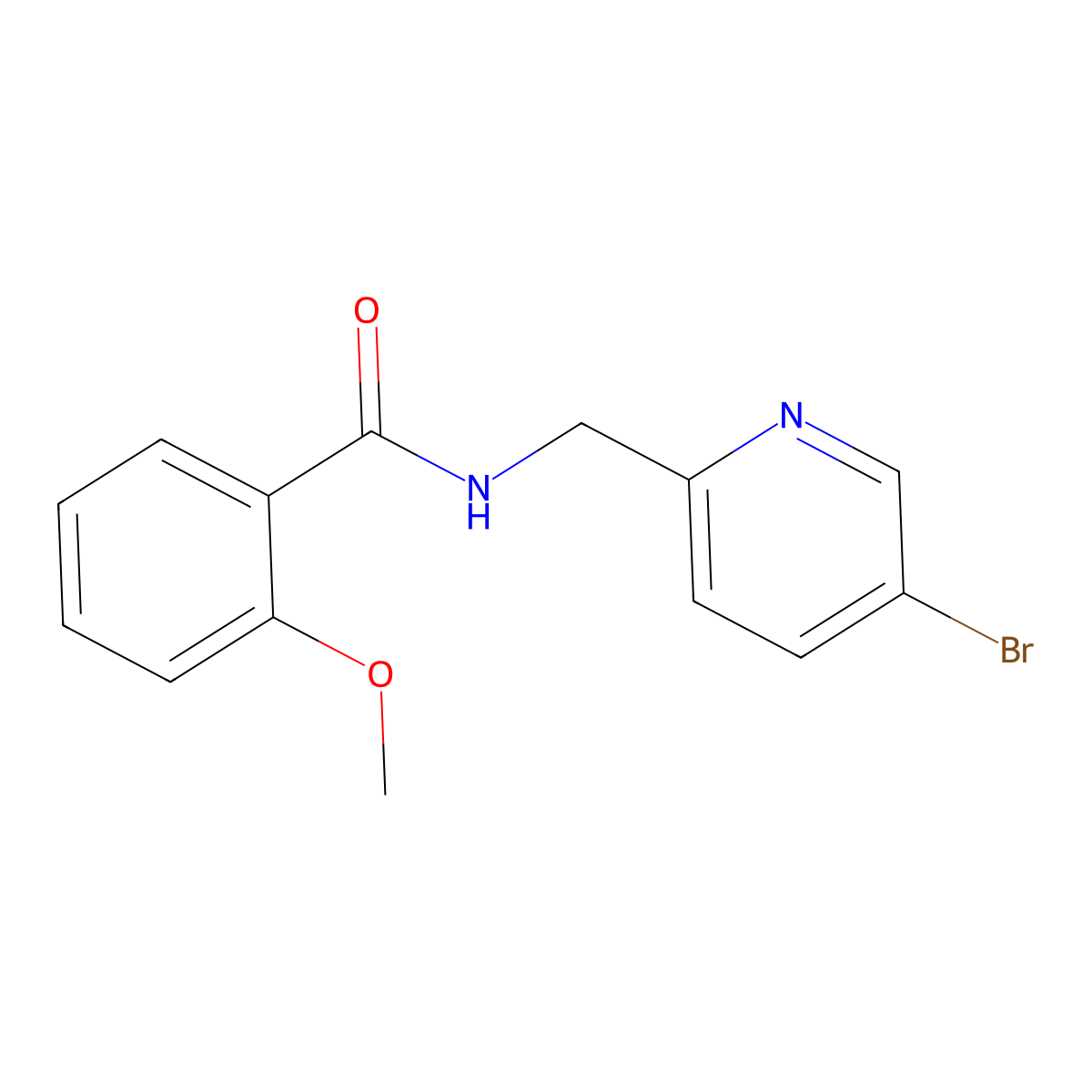N-[(5-Bromo-2-pyridinyl)methyl]-2-methoxybenzamide molecular structure, CAS 2101703-61-9
