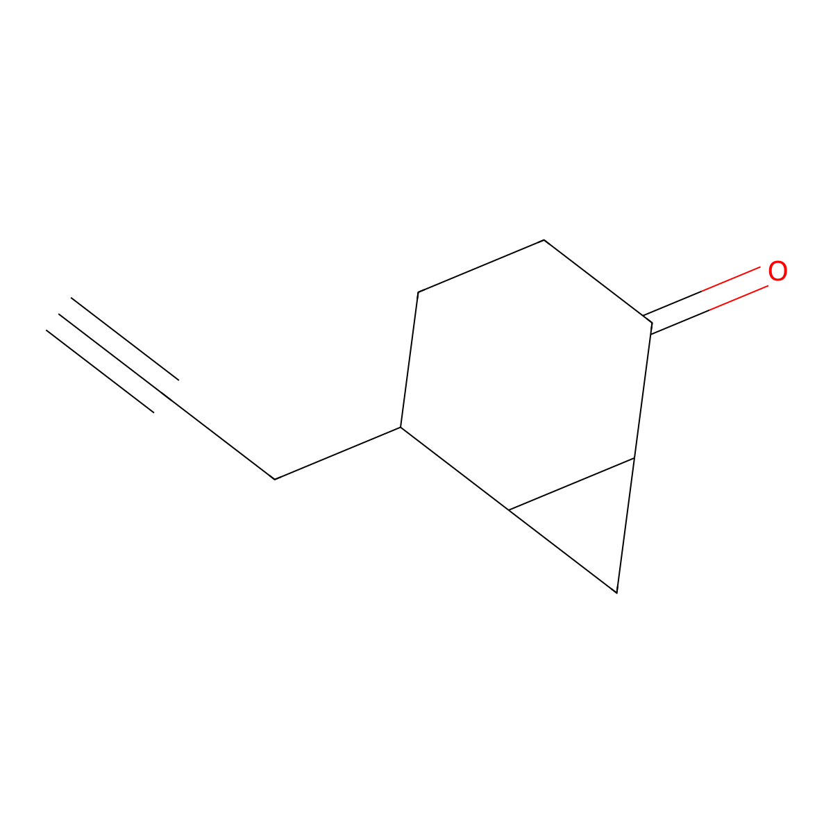 5-(Prop-2-yn-1-yl)bicyclo[4.1.0]heptan-2-one molecular structure, CAS 210172-12-6