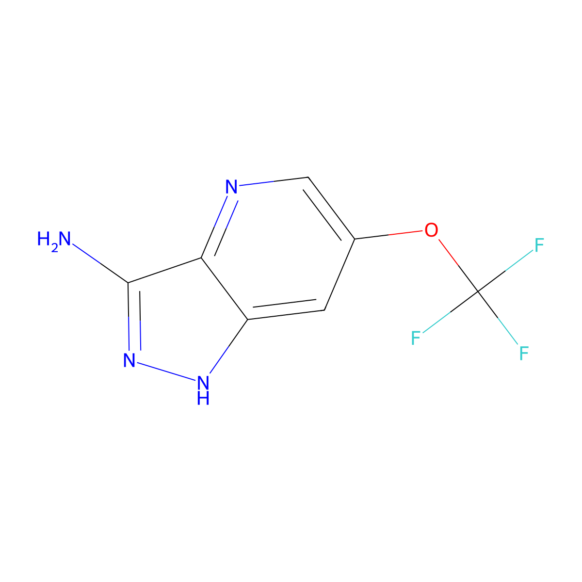 6-(Trifluoromethoxy)-1H-pyrazolo[4,3-B]pyridin-3-amine molecular structure, CAS 2101740-34-3