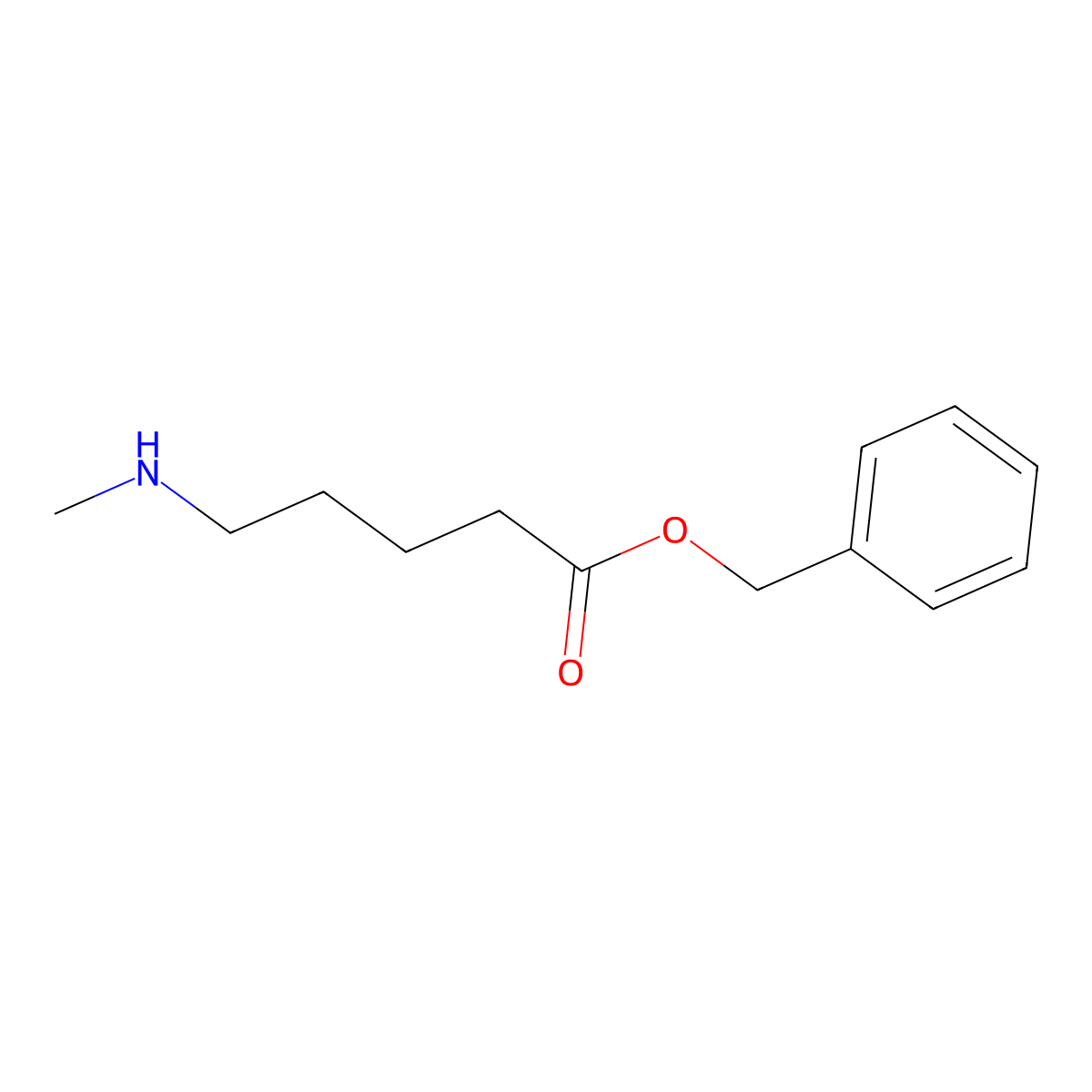 Benzyl 5-(methylamino)pentanoate molecular structure, CAS 2101741-17-5