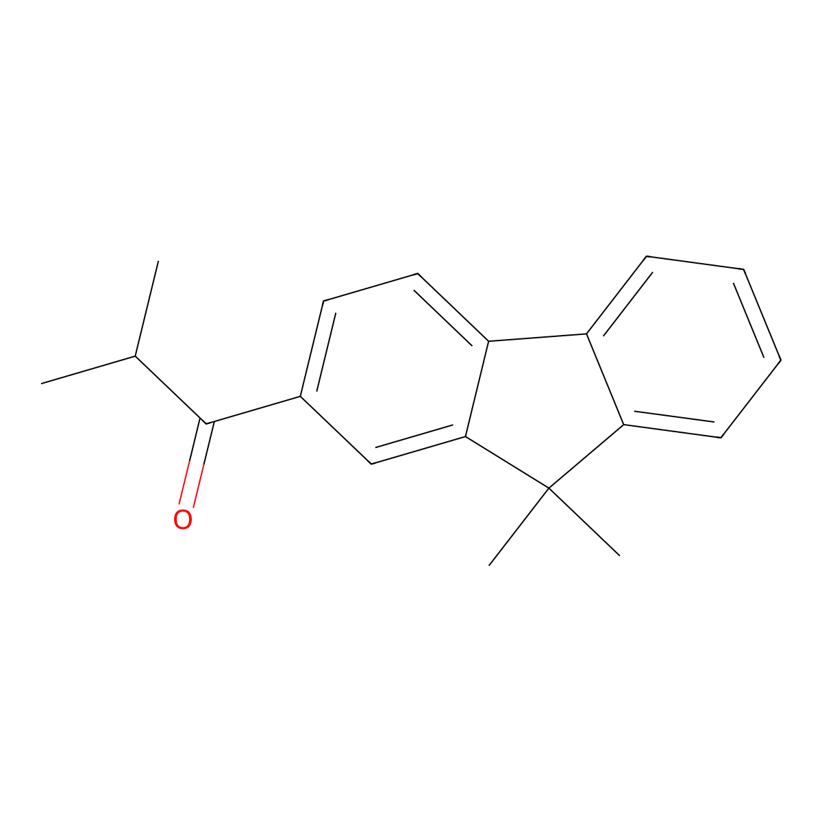 1-(9,9-Dimethyl-9H-fluoren-2-yl)-2-methyl-1-propanone molecular structure, CAS 2101746-39-6