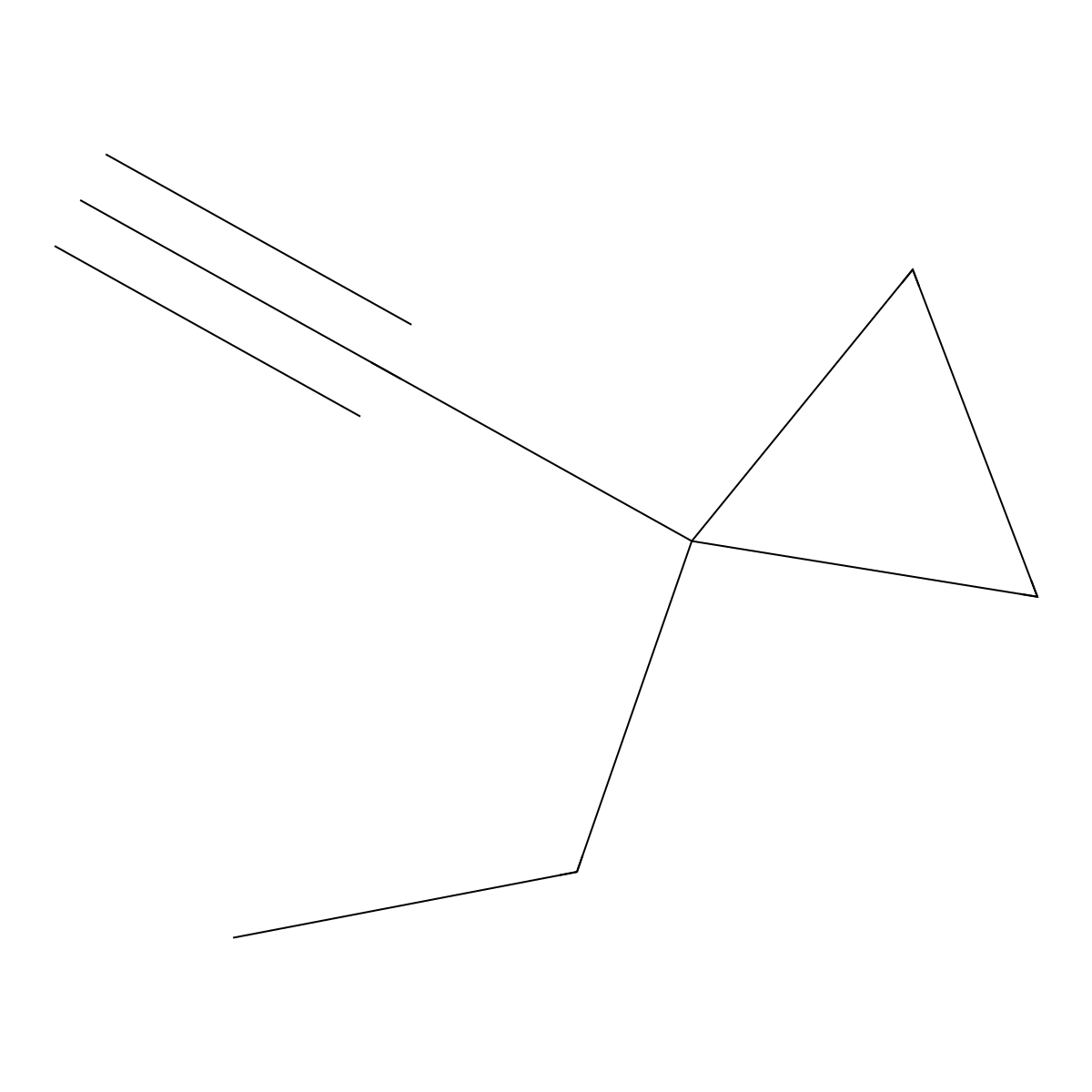 1-Ethyl-1-ethynylcyclopropane molecular structure, CAS 2101782-55-0
