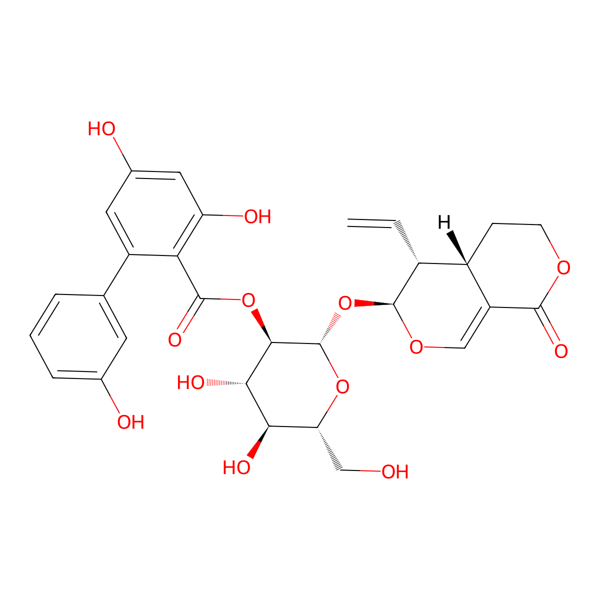 Amarogentin molecular structure, CAS 21018-84-8