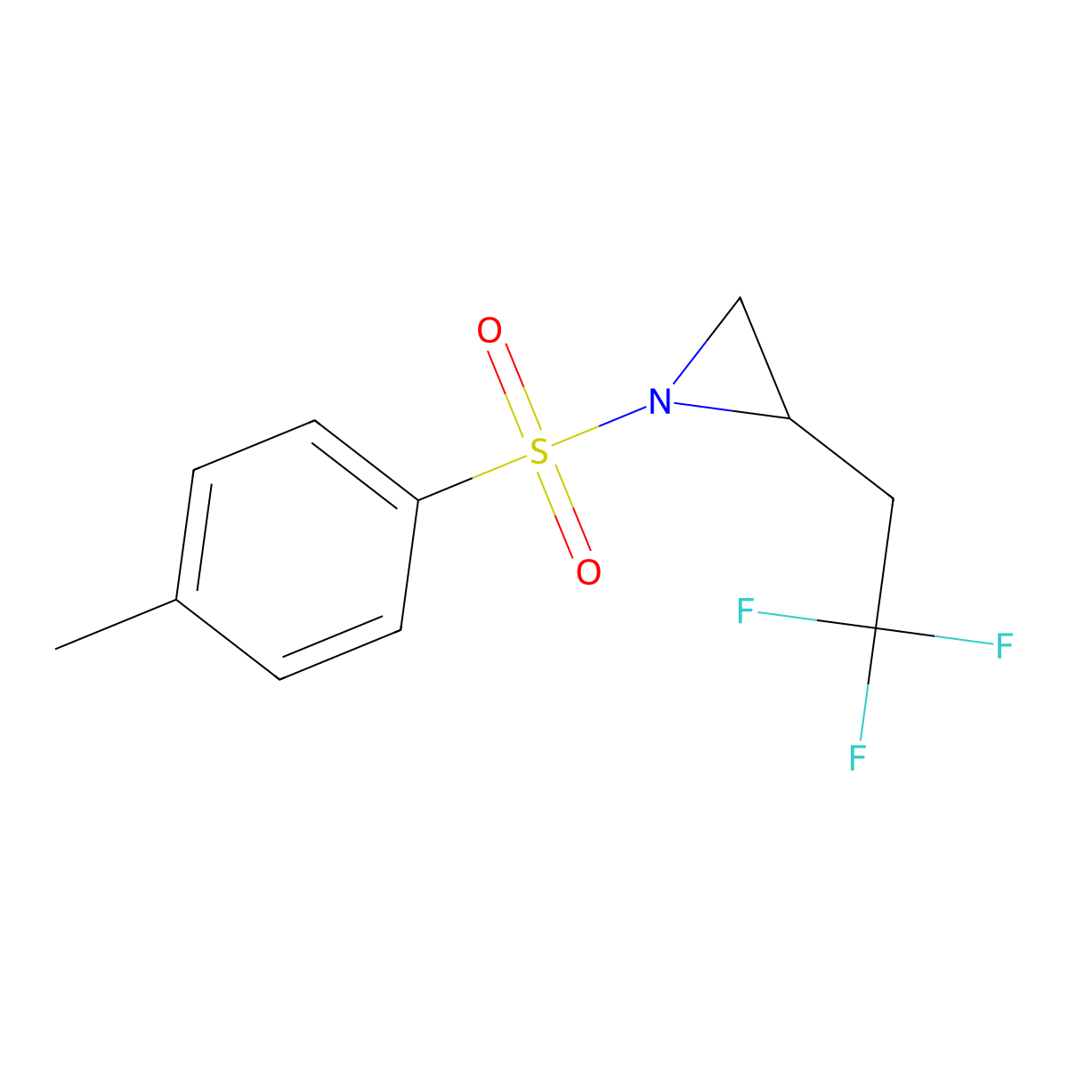 1-Tosyl-2-(2,2,2-trifluoroethyl)aziridine molecular structure, CAS 2101812-74-0
