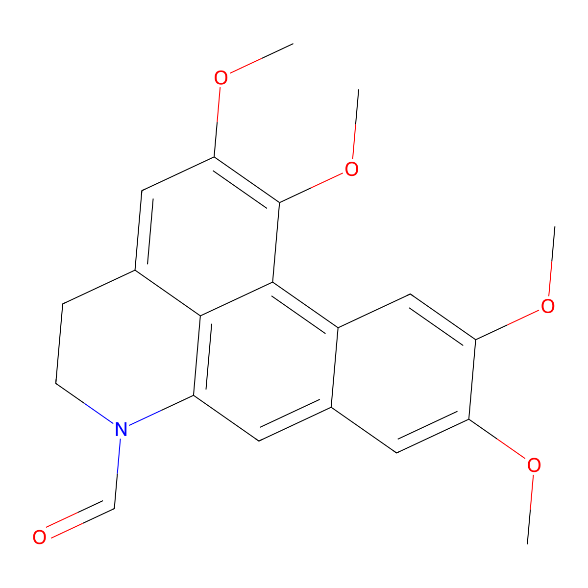 6-Formyl-1,2,9,10-tetramethoxy-6a,7-dehydroaporphine molecular structure, CAS 2101836-45-5