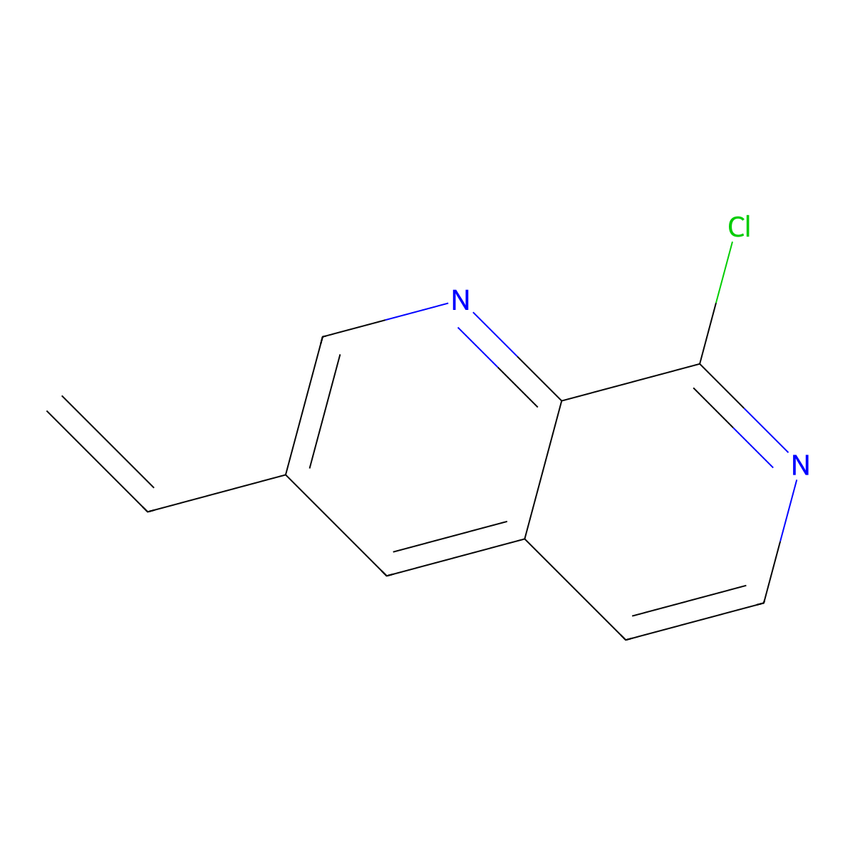 8-Chloro-3-vinyl-1,7-naphthyridine molecular structure, CAS 2101842-28-6