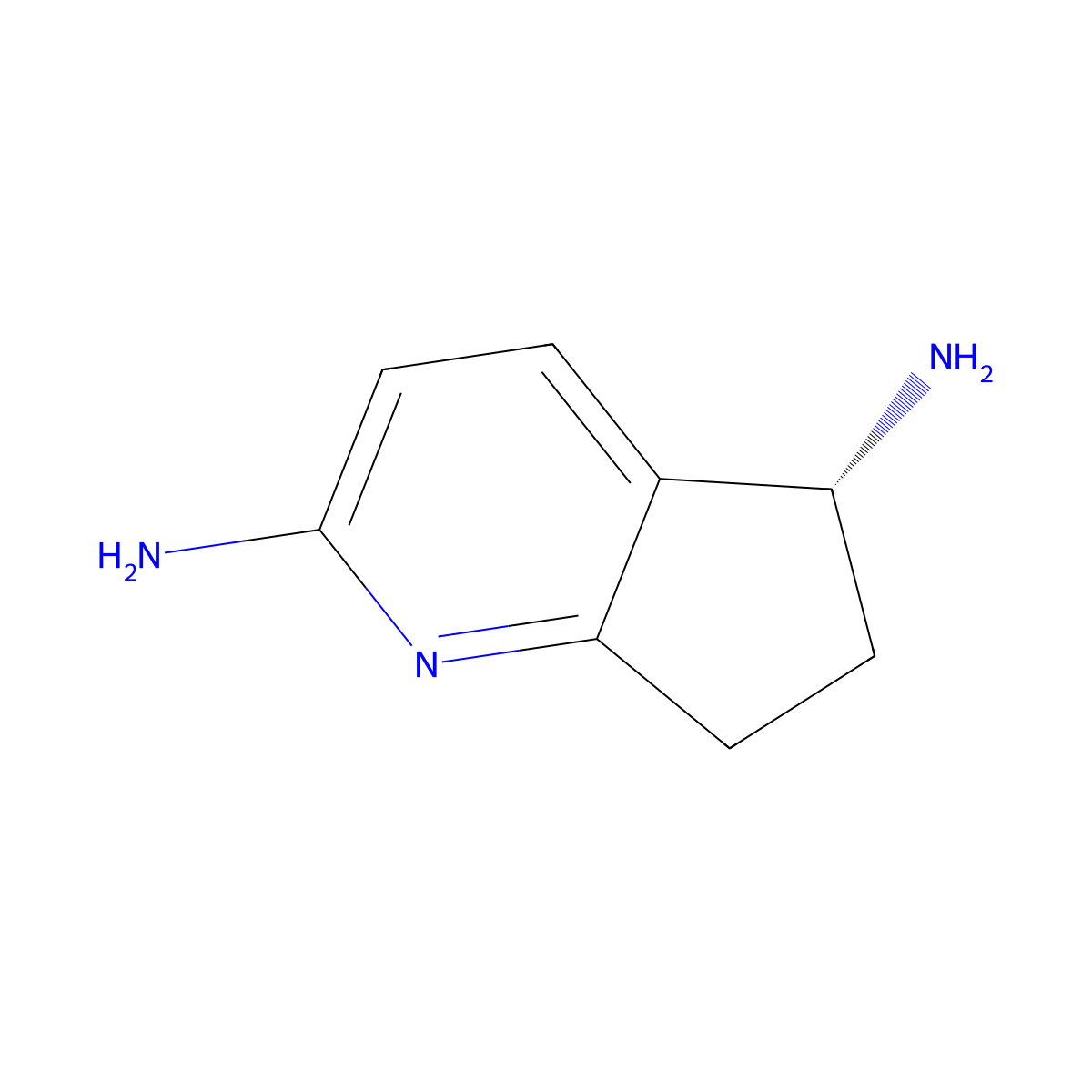 (5R)-6,7-dihydro-5H-cyclopenta[b]pyridine-2,5-diamine molecular structure, CAS 2101848-15-9