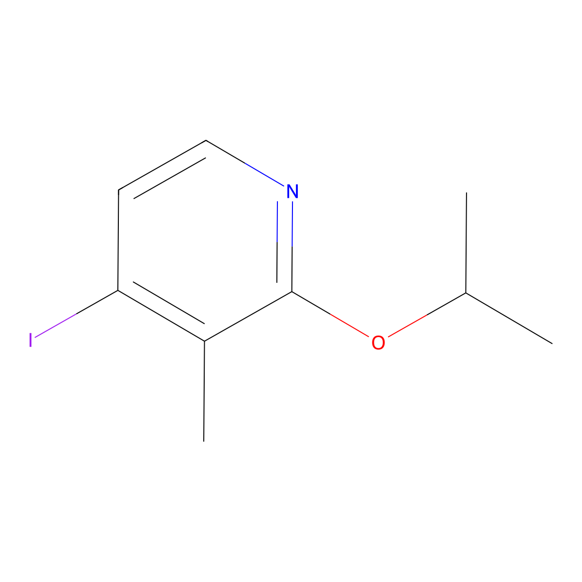 4-Iodo-2-isopropoxy-3-methylpyridine molecular structure, CAS 2101928-85-0