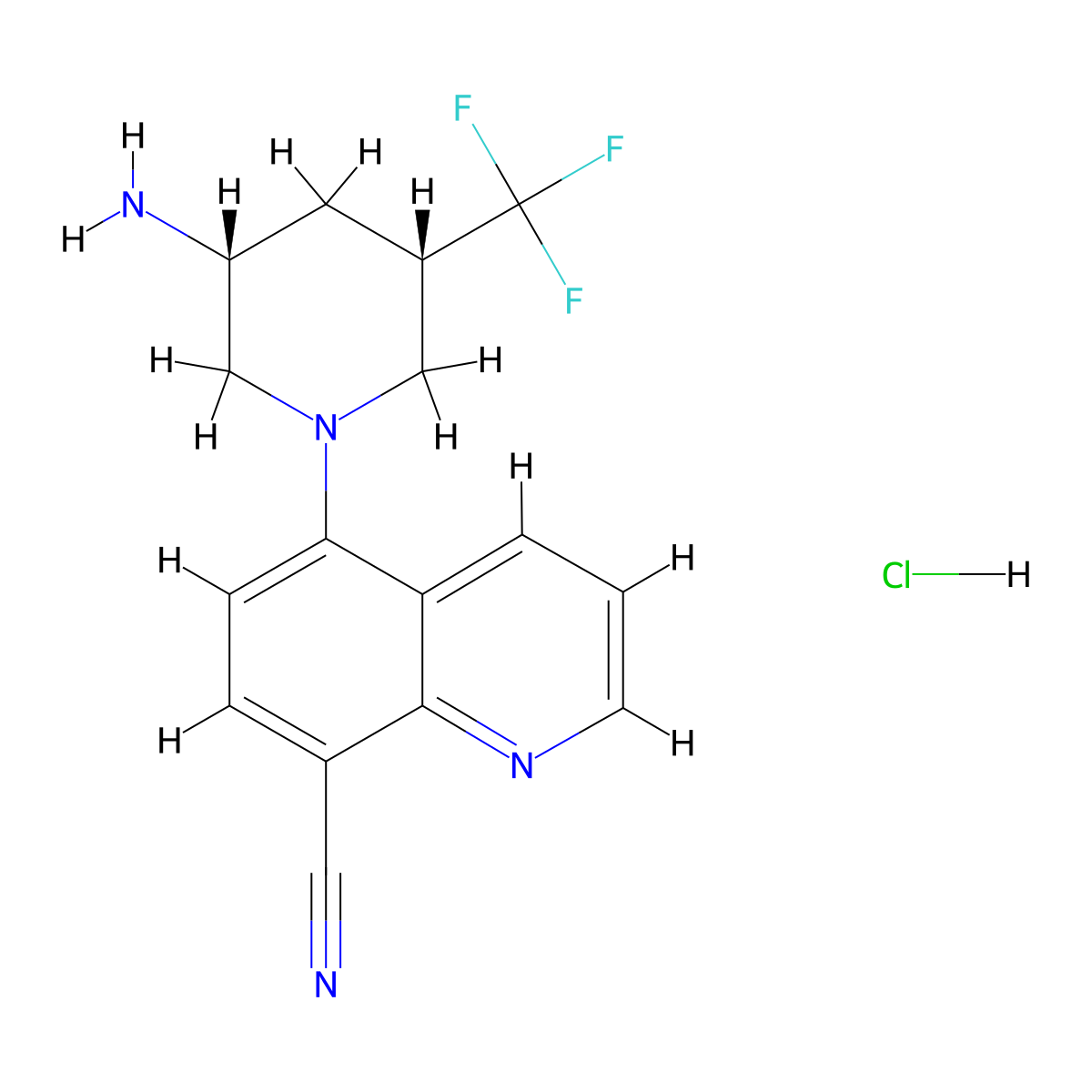 Enpatoran hydrochloride molecular structure, CAS 2101945-93-9