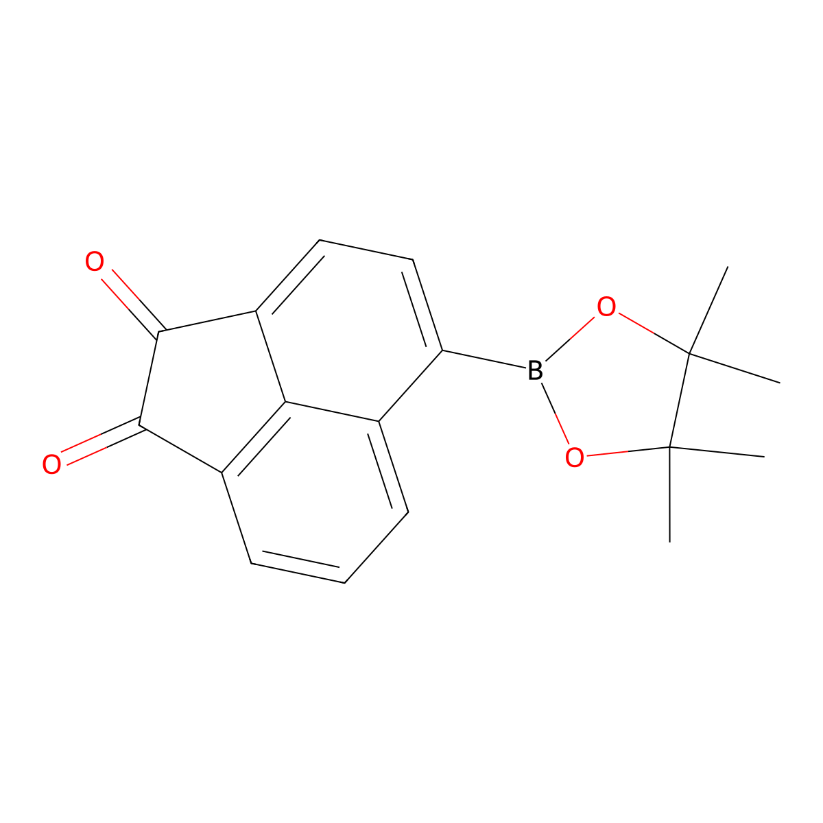 5-(4,4,5,5-Tetramethyl-1,3,2-dioxaborolan-2-yl)acenaphthylene-1,2-dione molecular structure, CAS 2101971-02-0