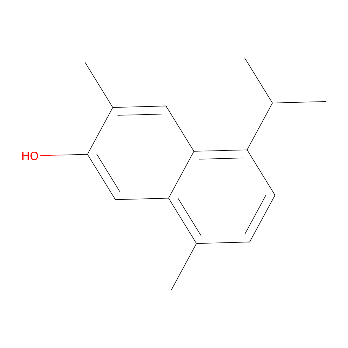 7-Hydroxycadalene molecular structure, CAS 2102-75-2