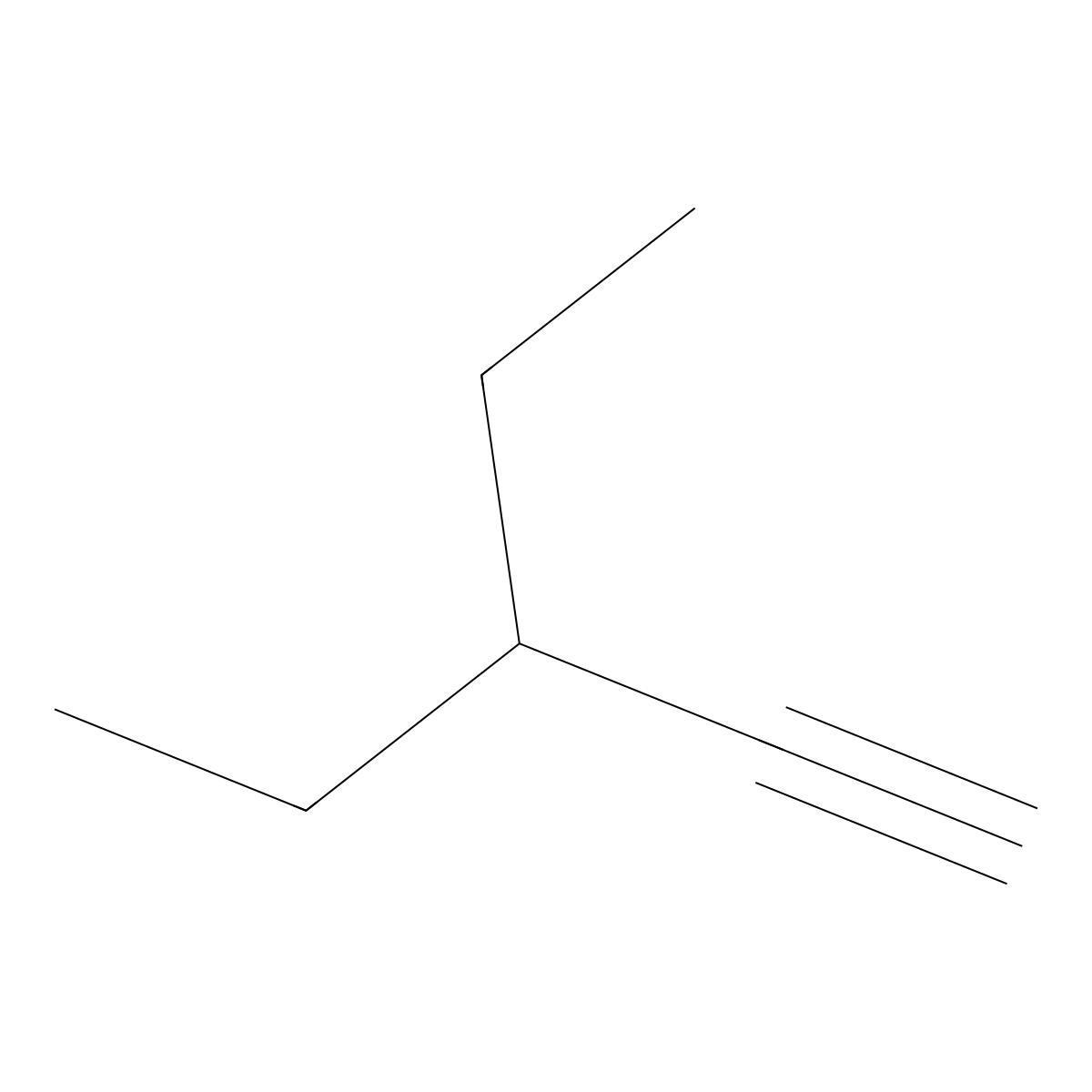 3-Ethylpent-1-yne molecular structure, CAS 21020-26-8