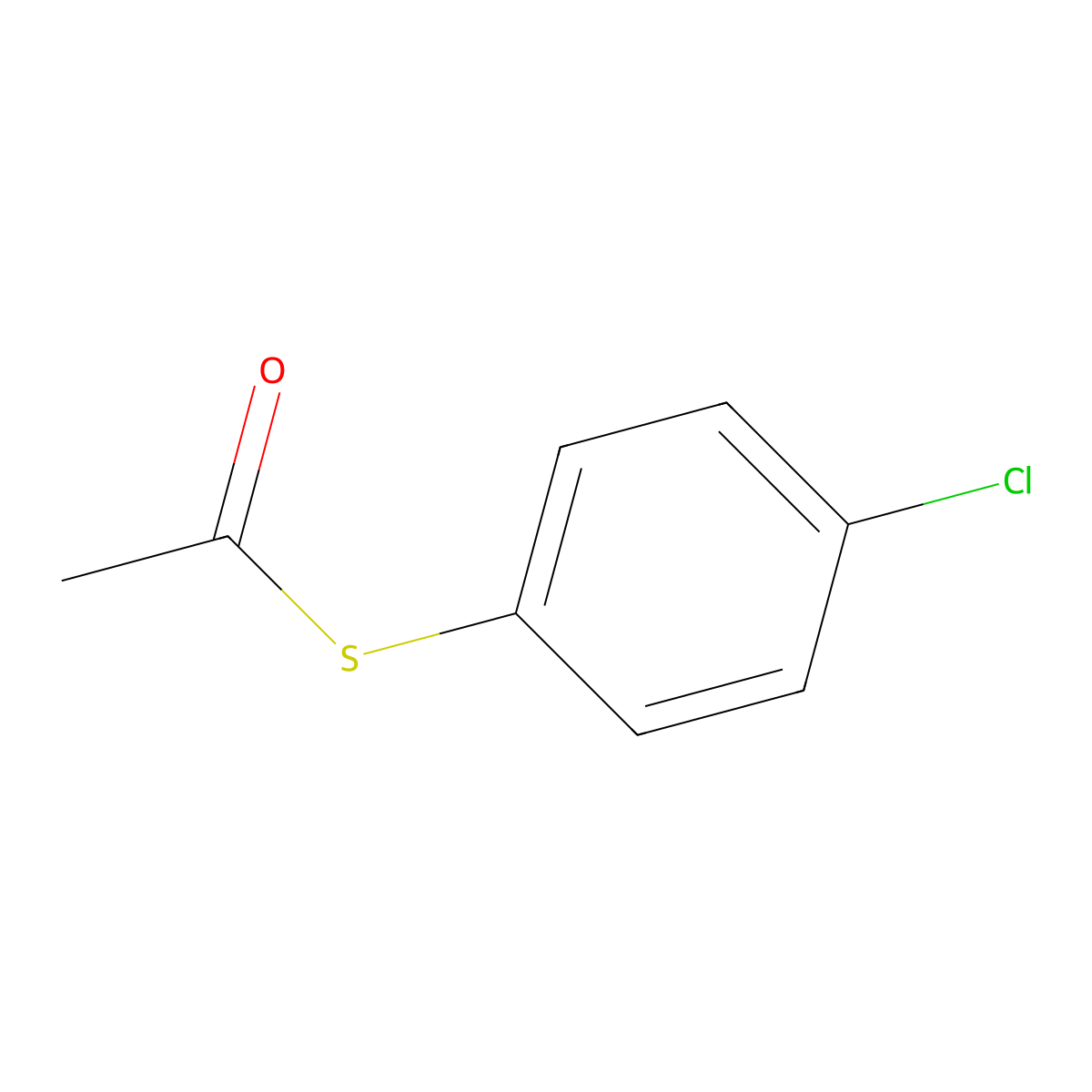 S-4-Chlorophenylthioacetate molecular structure, CAS 21021-60-3
