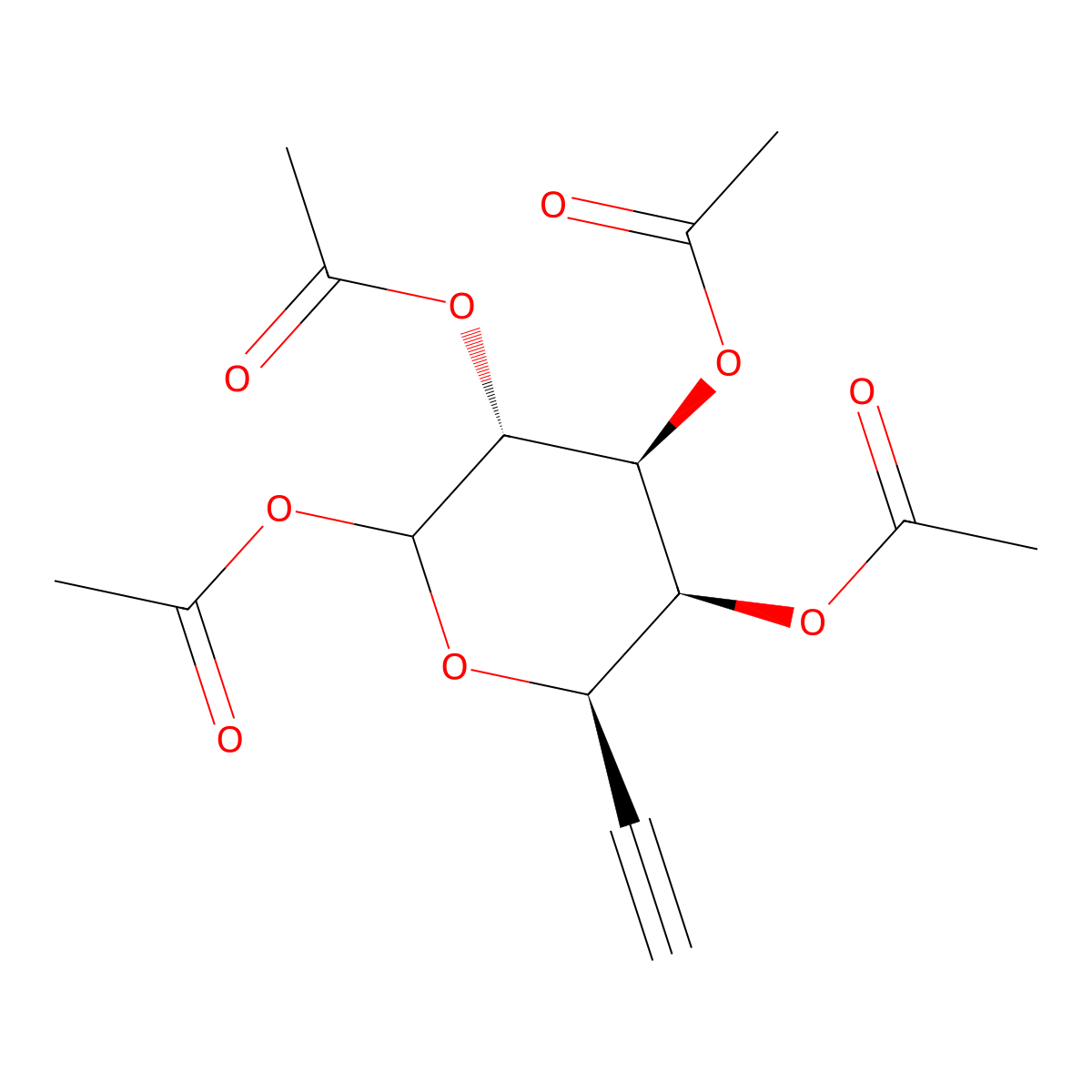 [(2R,3S,4S,5R)-4,5,6-triacetyloxy-2-ethynyloxan-3-yl] acetate molecular structure, CAS 210217-79-1