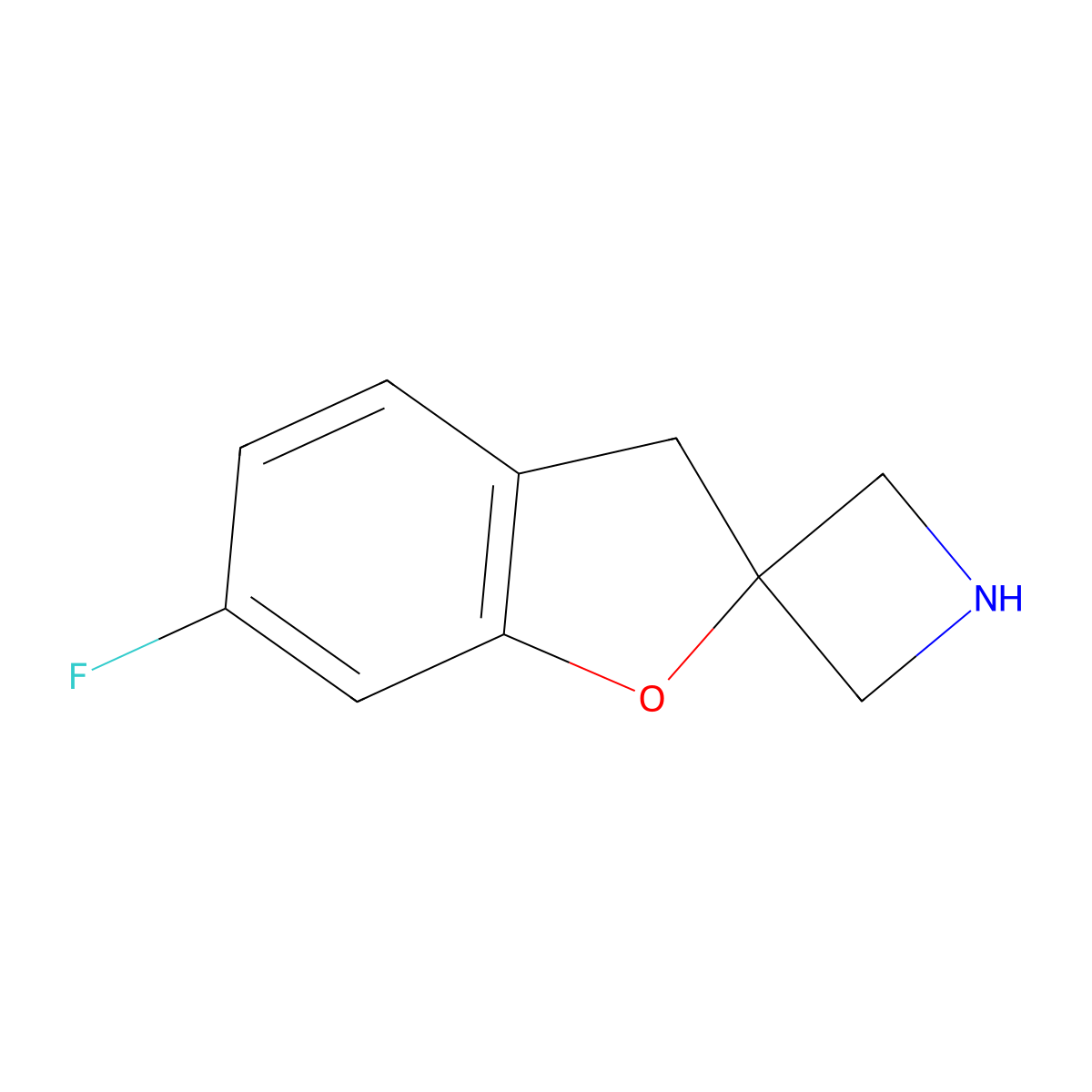 6'-Fluoro-3'H-spiro[azetidine-3,2'-benzofuran] molecular structure, CAS 2102176-88-3