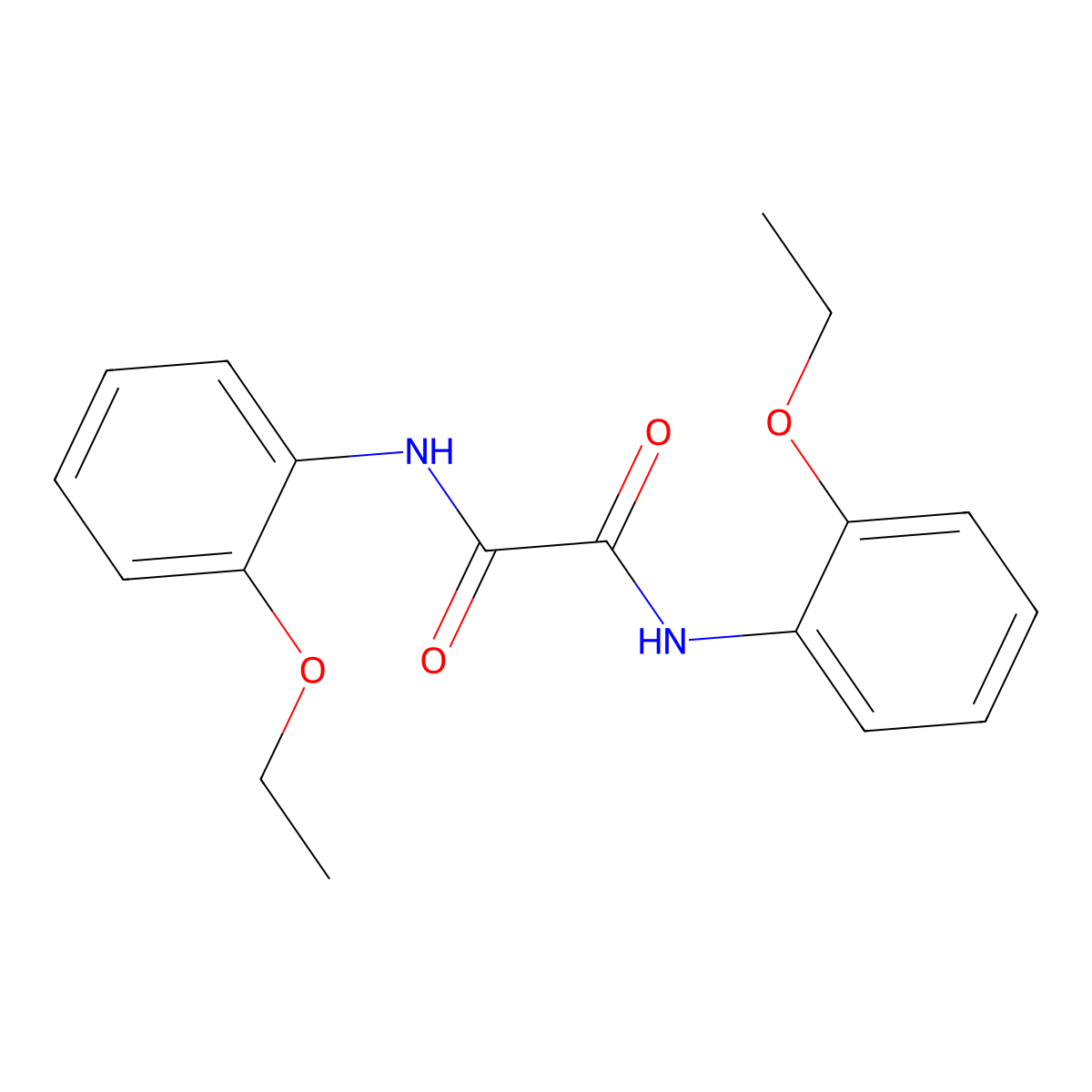 N,N'-bis(2-ethoxyphenyl)ethanediamide molecular structure, CAS 21022-48-0