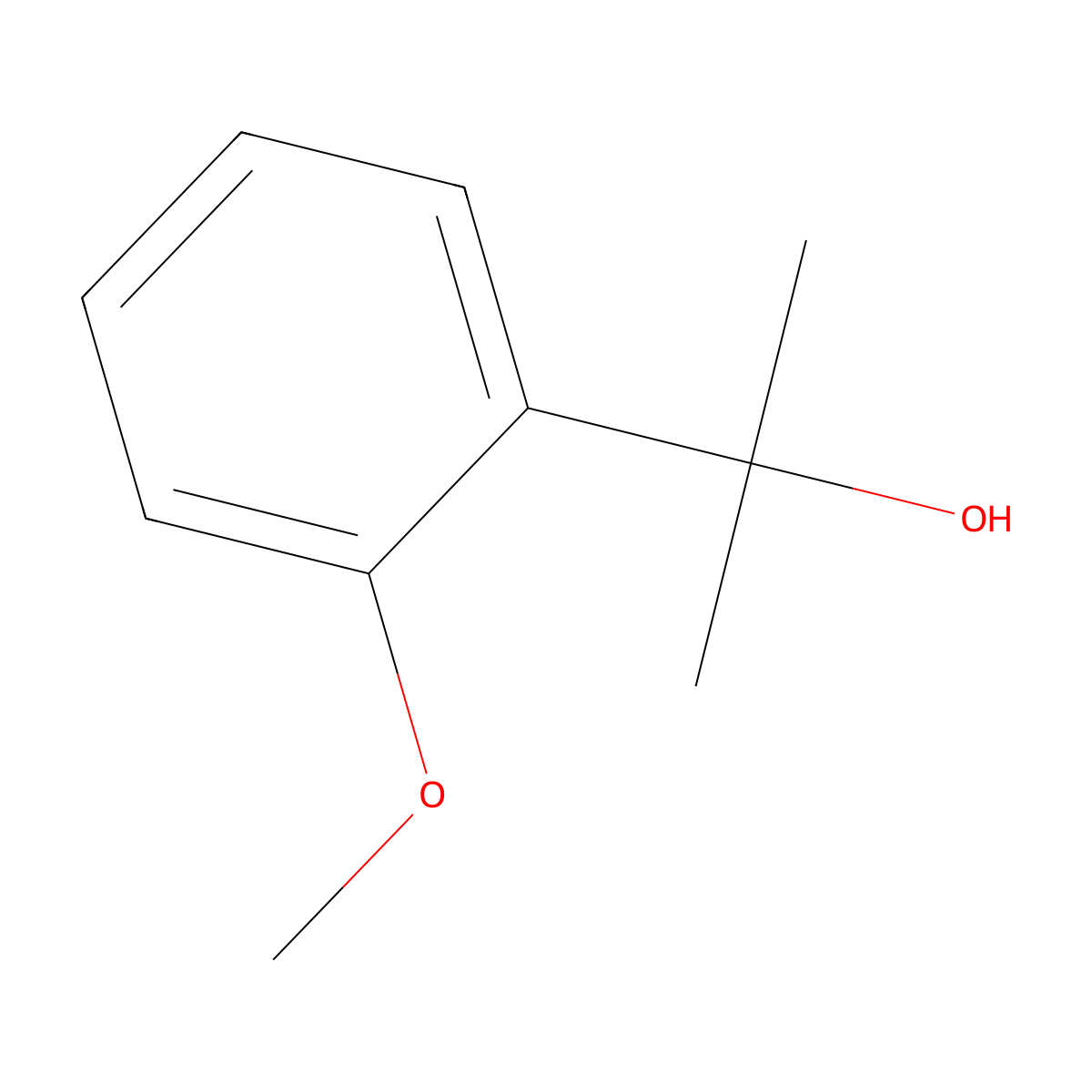 2-(2-Methoxyphenyl)propan-2-ol molecular structure, CAS 21022-73-1