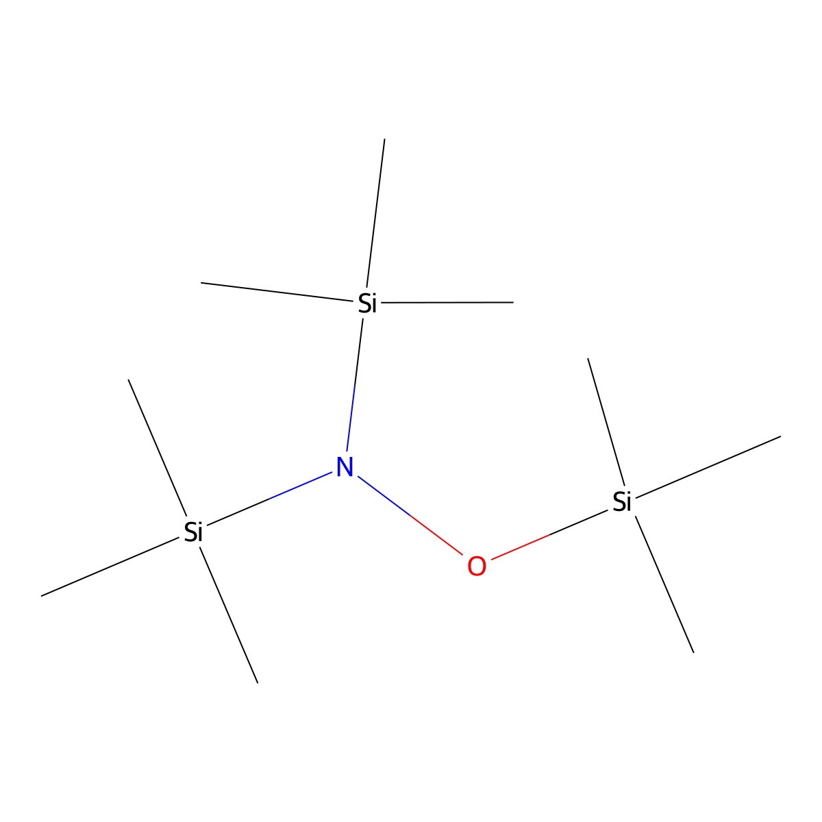 N,N,O-Tris(trimethylsilyl)hydroxylamine molecular structure, CAS 21023-20-1
