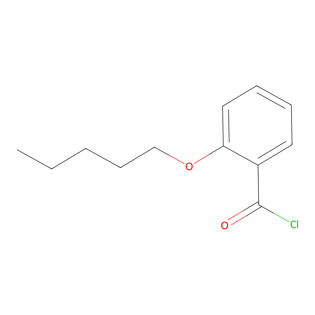 2-(Pentyloxy)benzoyl chloride molecular structure, CAS 21023-52-9