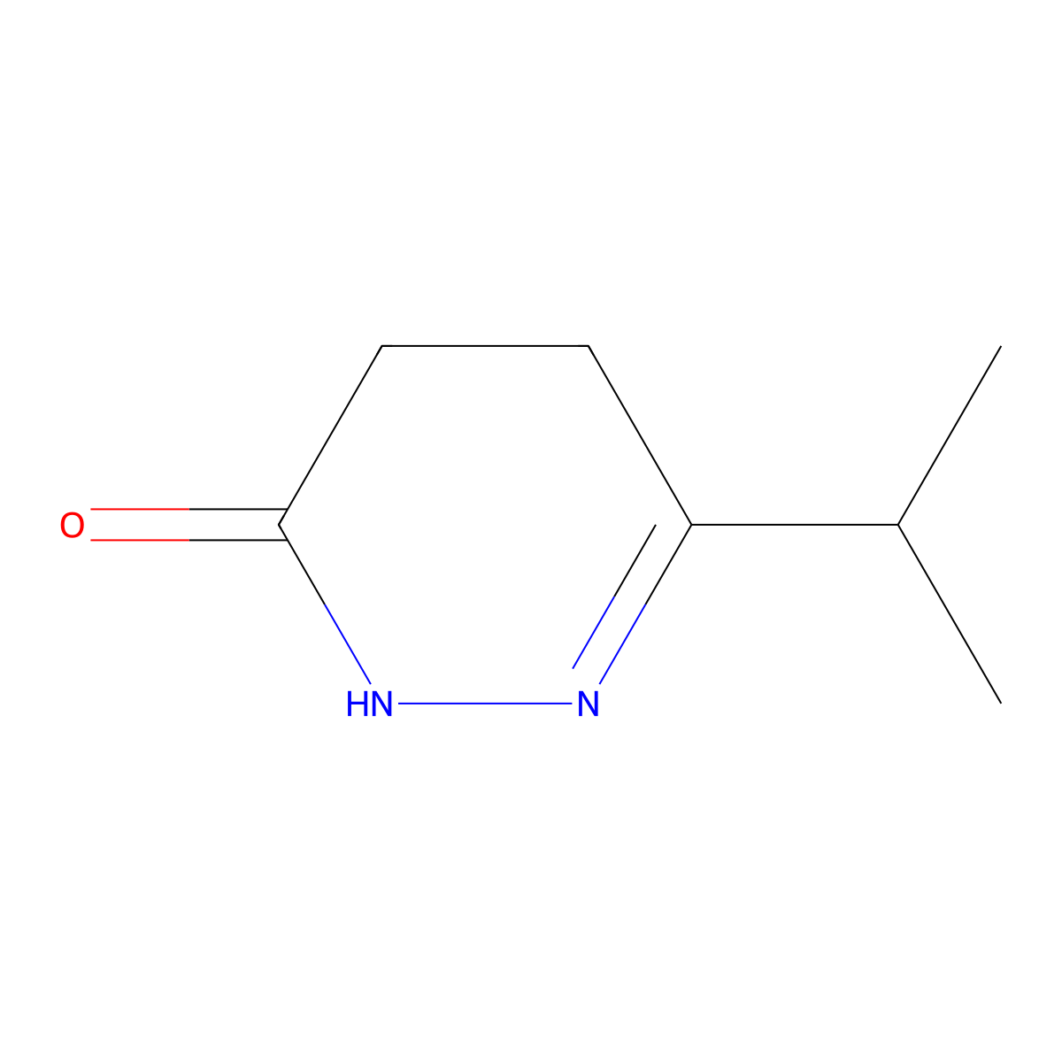 6-(Propan-2-yl)-4,5-dihydropyridazin-3(2H)-one molecular structure, CAS 210230-80-1