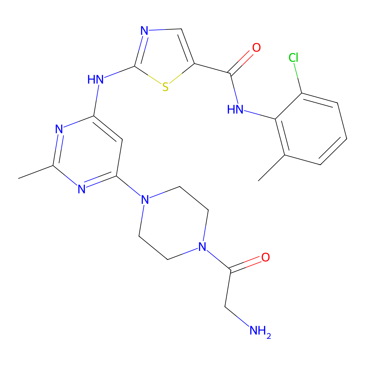 Gly-Dasatinib molecular structure, CAS 2102305-55-3