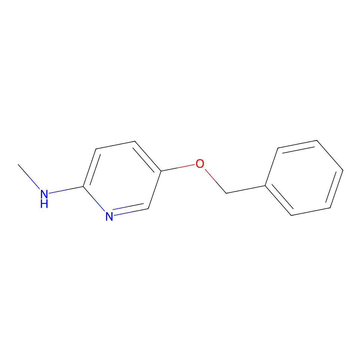 5-(Benzyloxy)-N-methylpyridin-2-amine molecular structure, CAS 2102326-03-2