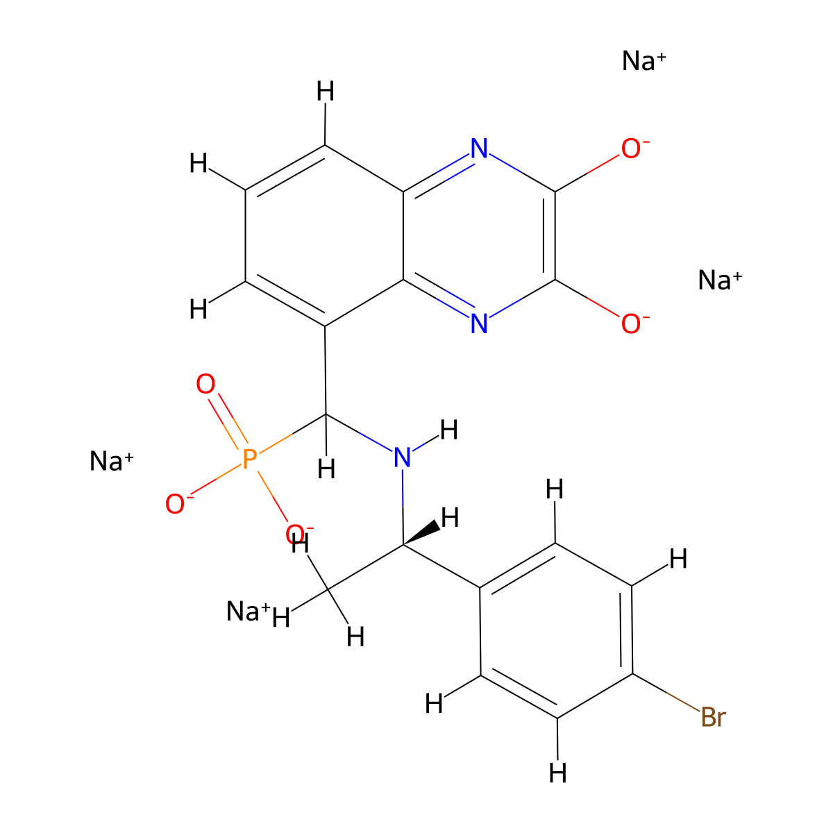 PEAQX tetrasodium salt molecular structure, CAS 2102348-87-6