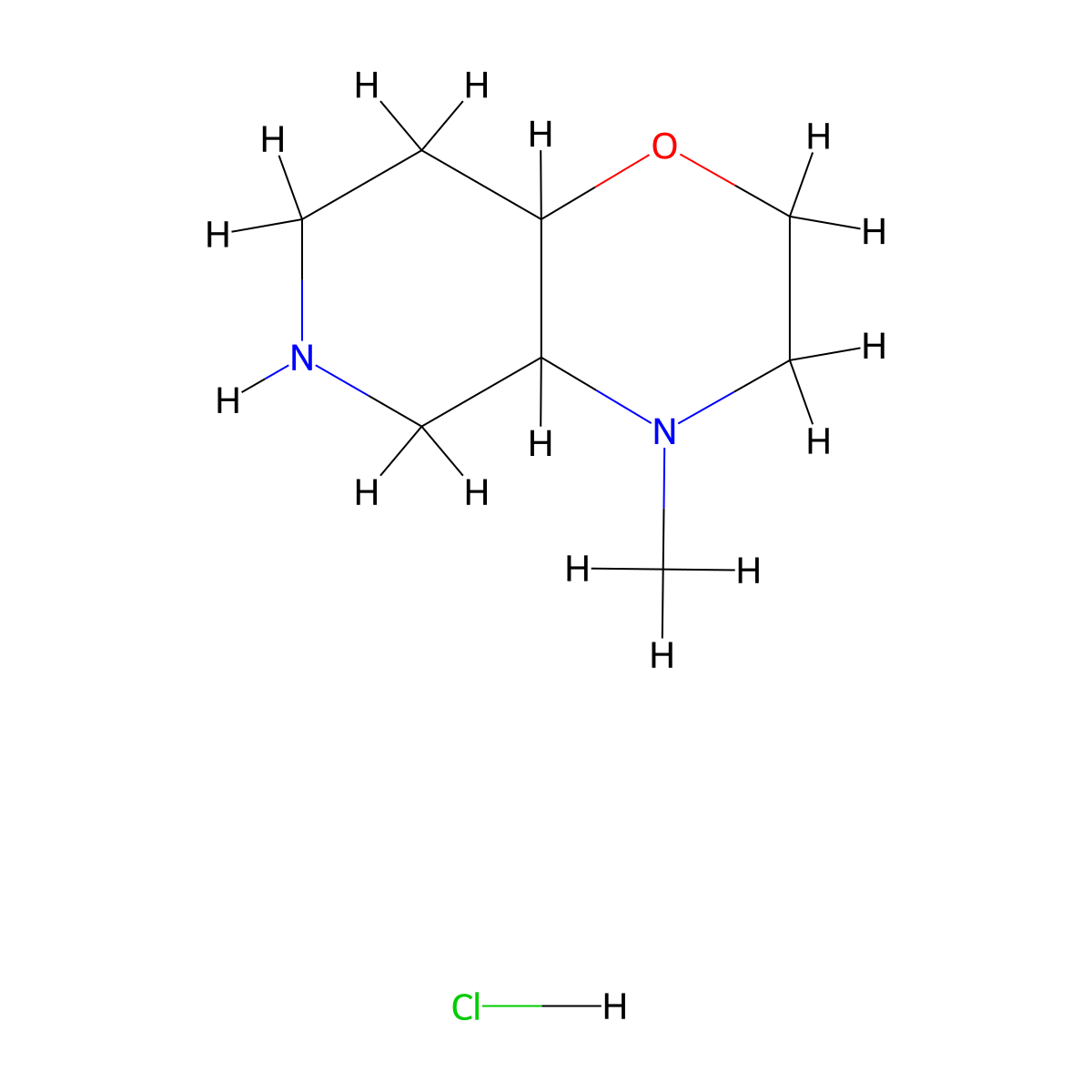 4-Methyloctahydro-2H-pyrido[4,3-B][1,4]oxazine hcl molecular structure, CAS 2102408-49-9