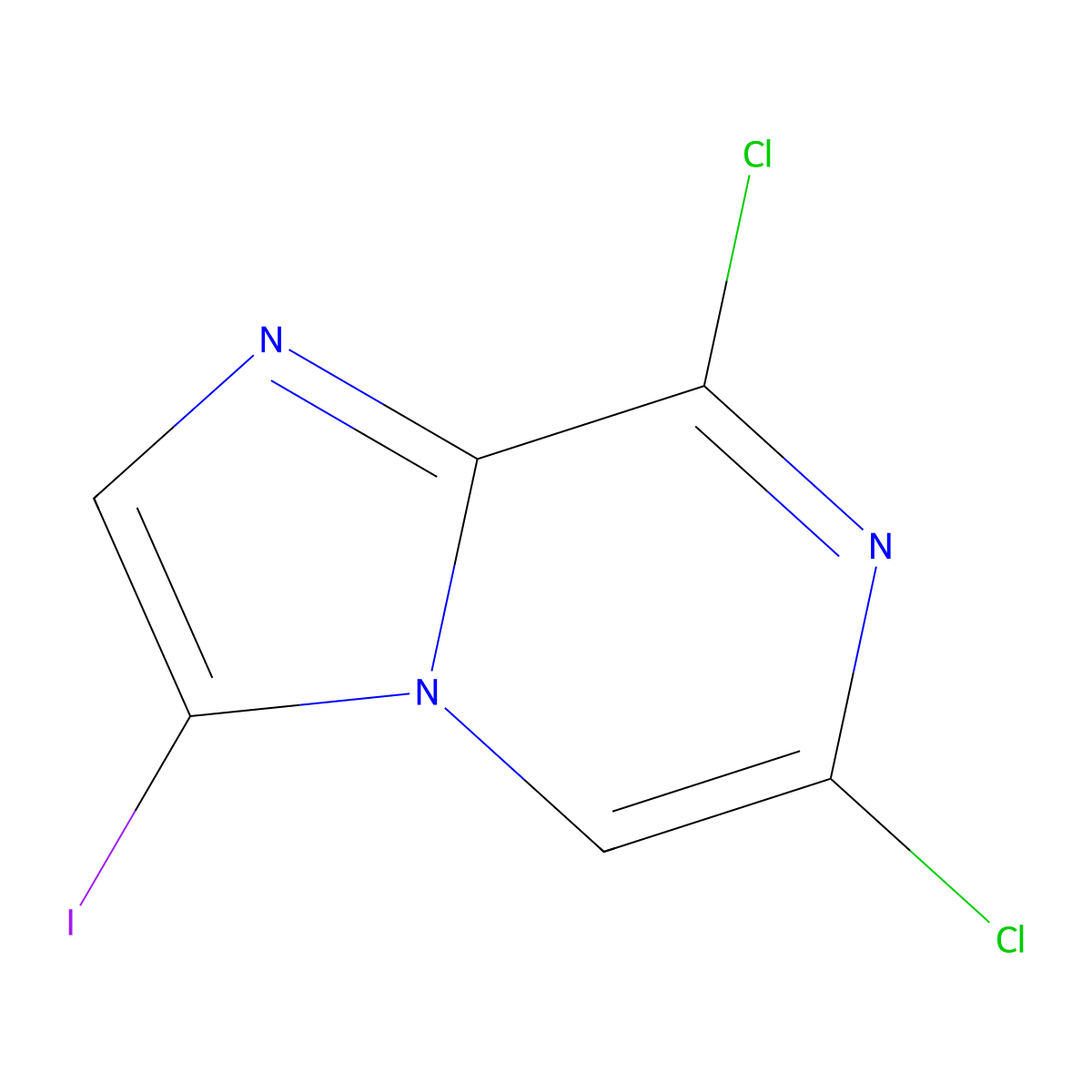 6,8-Dichloro-3-iodoimidazo[1,2-A]pyrazine molecular structure, CAS 2102408-68-2