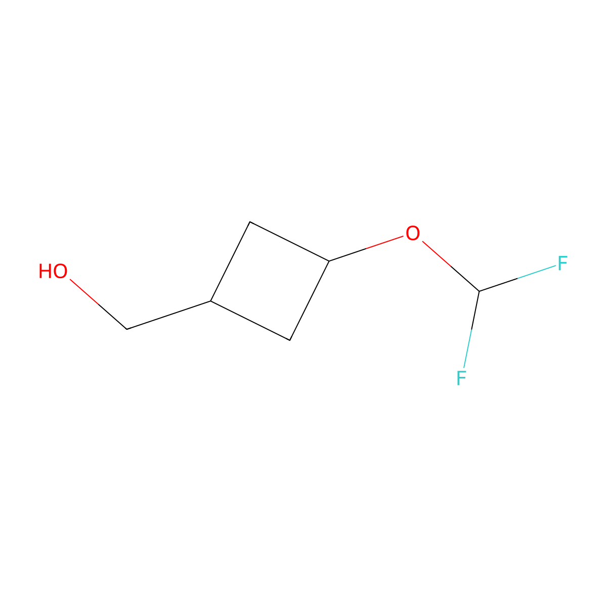 [3-(Difluoromethoxy)cyclobutyl]methanol molecular structure, CAS 2102409-04-9