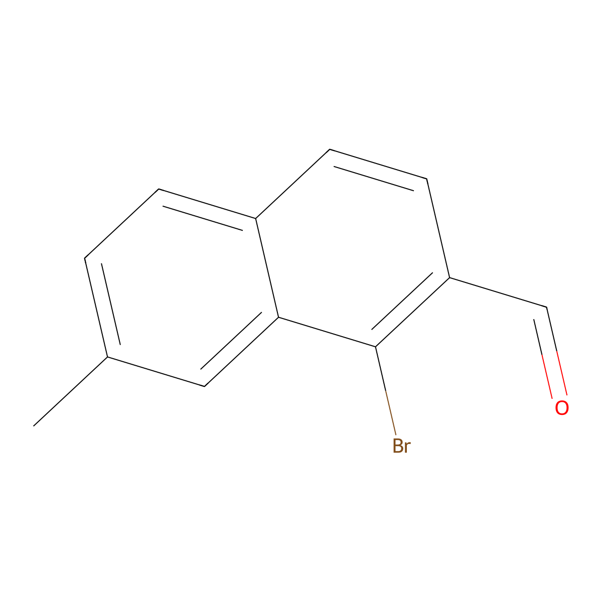 1-Bromo-7-methyl-2-naphthaldehyde molecular structure, CAS 2102409-11-8