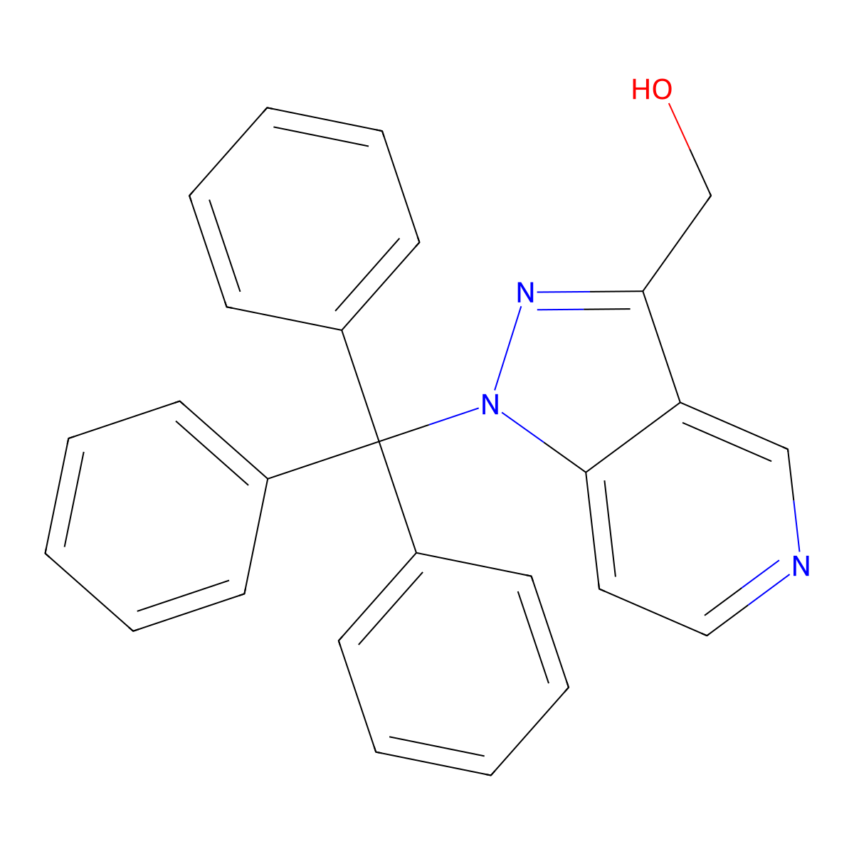 (1-Trityl-1H-pyrazolo[4,3-C]pyridin-3-YL)methanol molecular structure, CAS 2102409-17-4