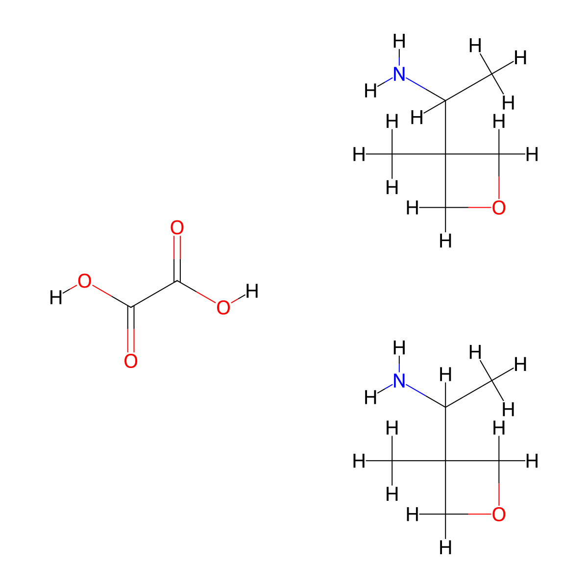 Bis(1-(3-methyloxetan-3-yl)ethan-1-amine); oxalic acid molecular structure, CAS 2102409-45-8