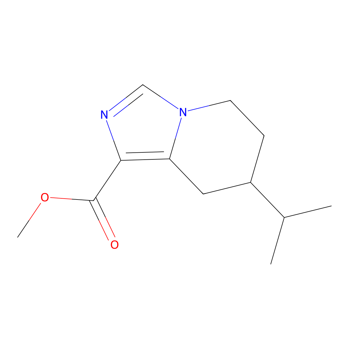 Methyl 7-isopropyl-5,6,7,8-tetrahydroimidazo[1,5-A]pyridine-1-carboxylate molecular structure, CAS 2102409-90-3