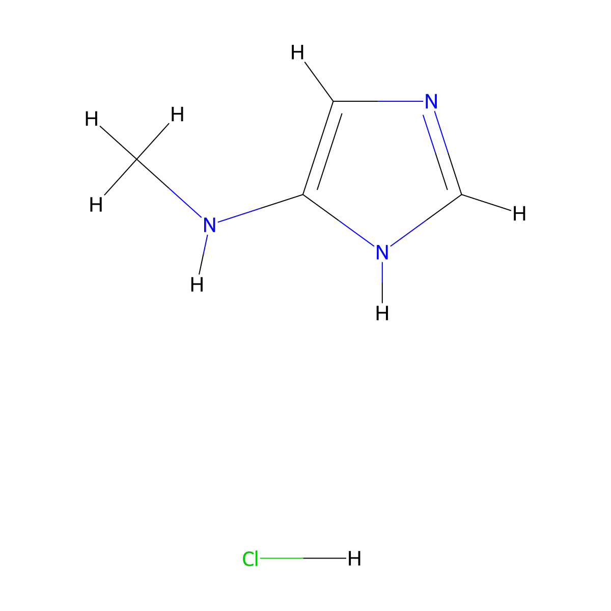 N-Methyl-1H-imidazol-5-amine hcl molecular structure, CAS 2102410-00-2