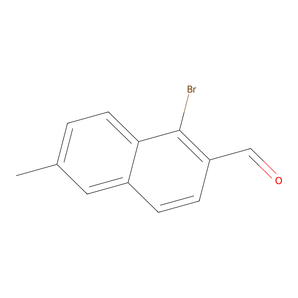 1-Bromo-6-methyl-2-naphthaldehyde molecular structure, CAS 2102410-17-1