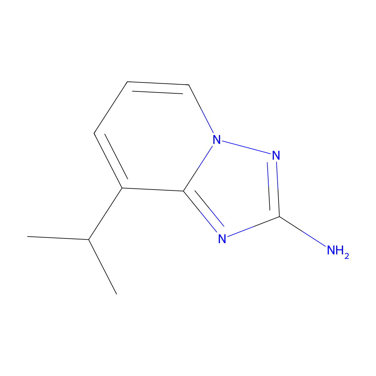 8-Isopropyl-[1,2,4]triazolo[1,5-A]pyridin-2-amine molecular structure, CAS 2102410-27-3