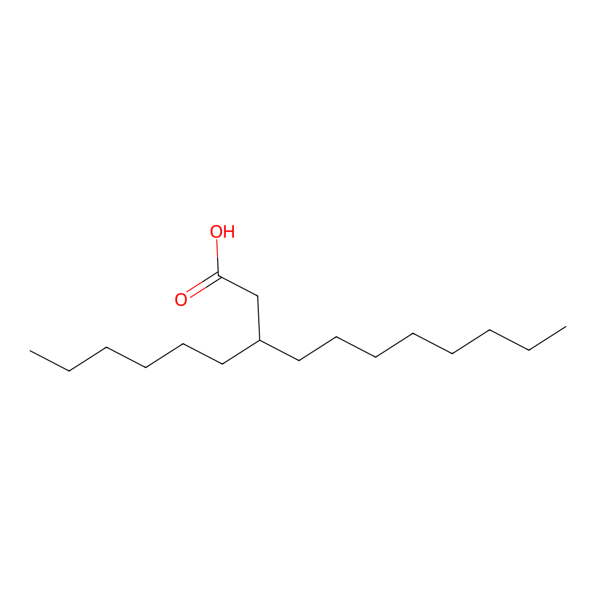 3-Hexylundecanoic acid molecular structure, CAS 2102410-33-1
