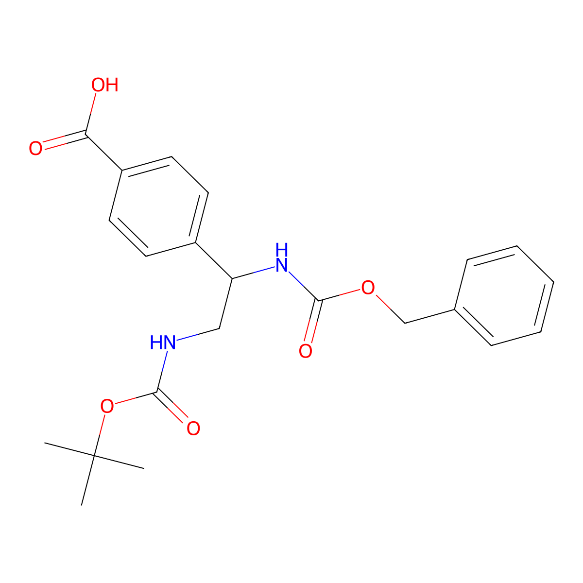 4-(10,10-Dimethyl-3,8-dioxo-1-phenyl-2,9-dioxa-4,7-diazaundecan-5-yl)benzoic acid molecular structure, CAS 2102410-53-5
