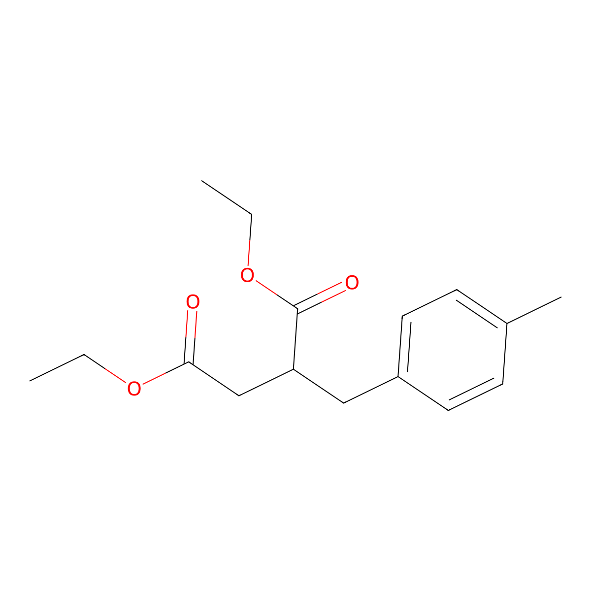 Diethyl 2-(4-methylbenzyl)succinate molecular structure, CAS 2102410-72-8
