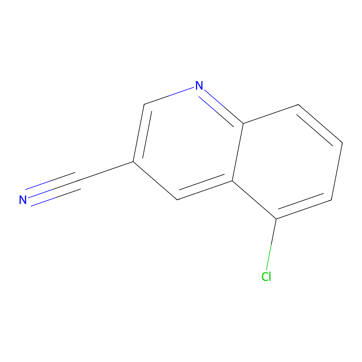 5-Chloroquinoline-3-carbonitrile molecular structure, CAS 2102411-05-0