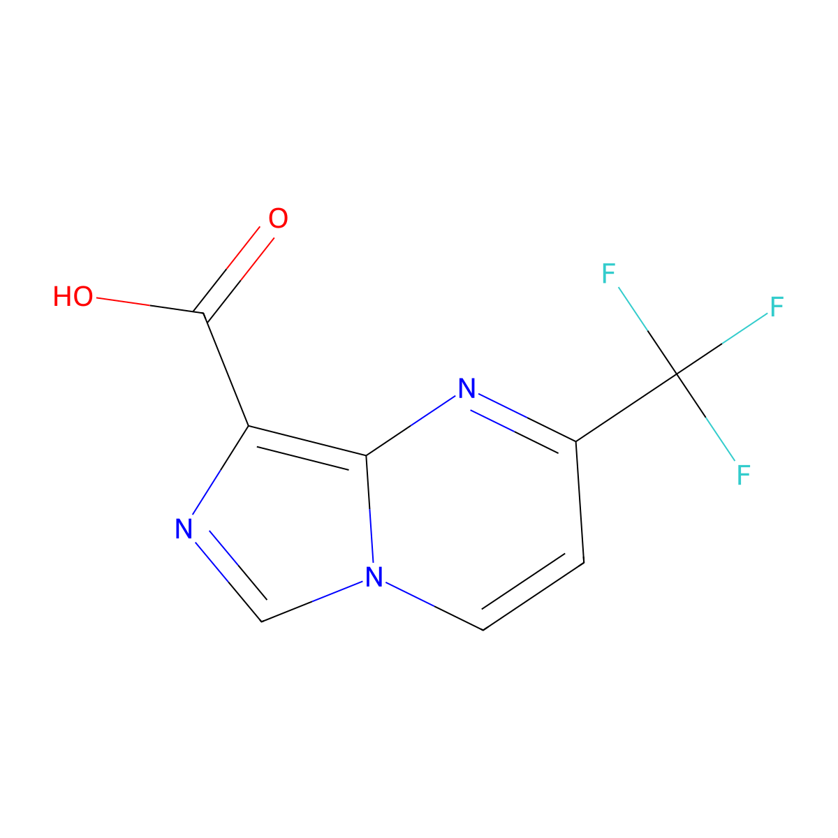 2-(Trifluoromethyl)imidazo[1,5-A]pyrimidine-8-carboxylic acid molecular structure, CAS 2102411-09-4