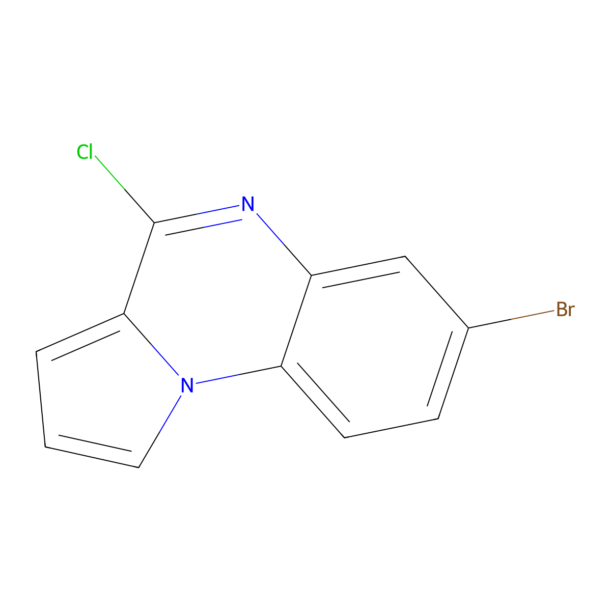 7-Bromo-4-chloropyrrolo[1,2-A]quinoxaline molecular structure, CAS 2102411-16-3