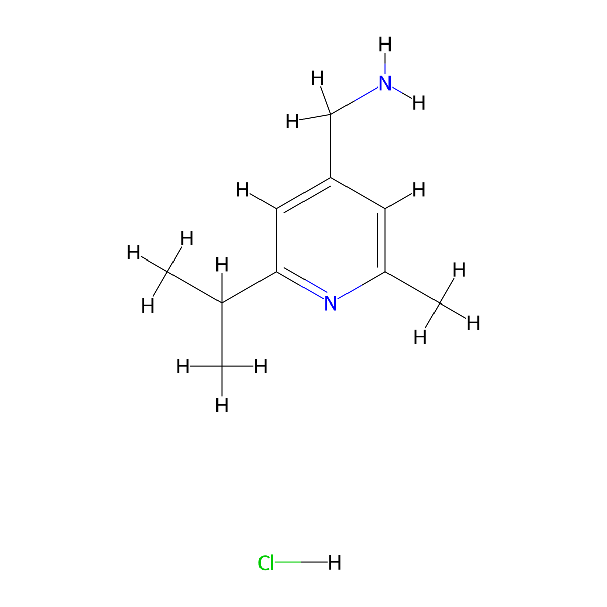 (2-Isopropyl-6-methylpyridin-4-YL)methanamine hcl molecular structure, CAS 2102411-58-3