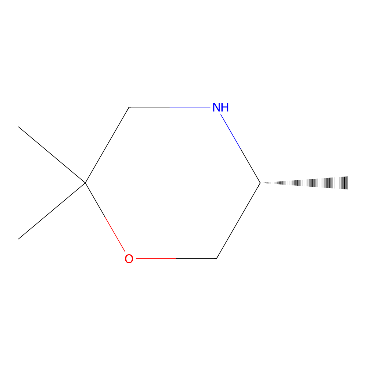 (5R)-2,2,5-trimethylmorpholine molecular structure, CAS 2102411-90-3